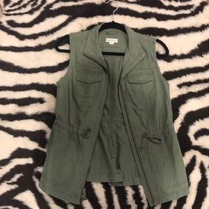 Military green vest